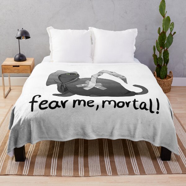 Fear me, mortal! Throw Blanket