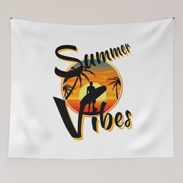 Item preview, Summer mood Vibes surfer retro vintage designed and sold by shurikaner.