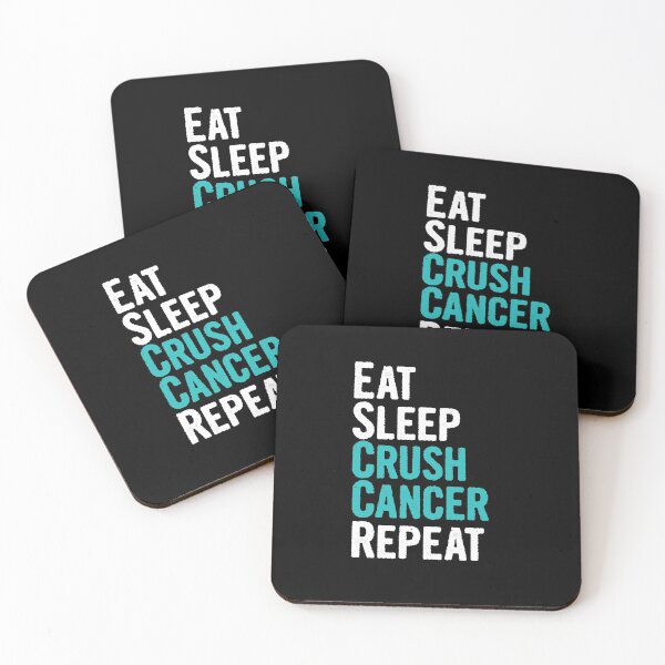 Item preview, Eat Sleep Crush Ovarian  Cancer Repeat Novelty Gift  designed and sold by Akmloza.