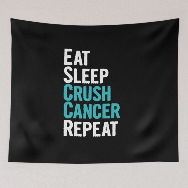 Item preview, Eat Sleep Crush Ovarian  Cancer Repeat Novelty Gift  designed and sold by Akmloza.
