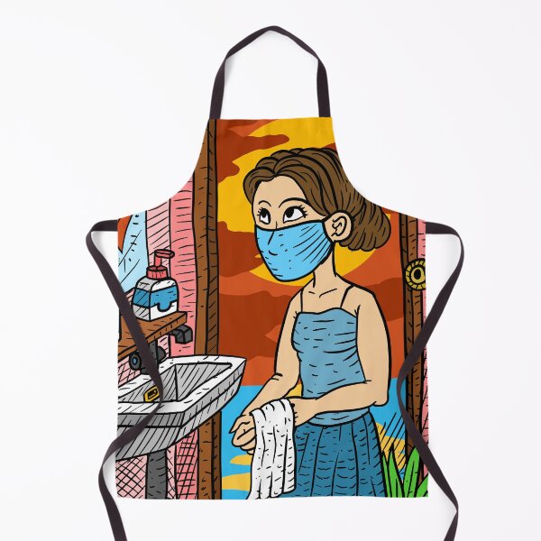 Item preview, washing hands and wearing a mask. designed and sold by JJadx.