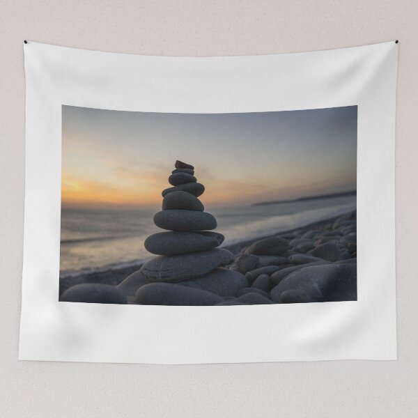 Item preview, Holistic beach pebble stack designed and sold by twymanphoto.
