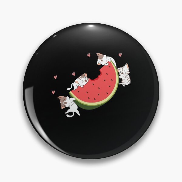 Watermelon Kuwaii Cats Lovers Pin