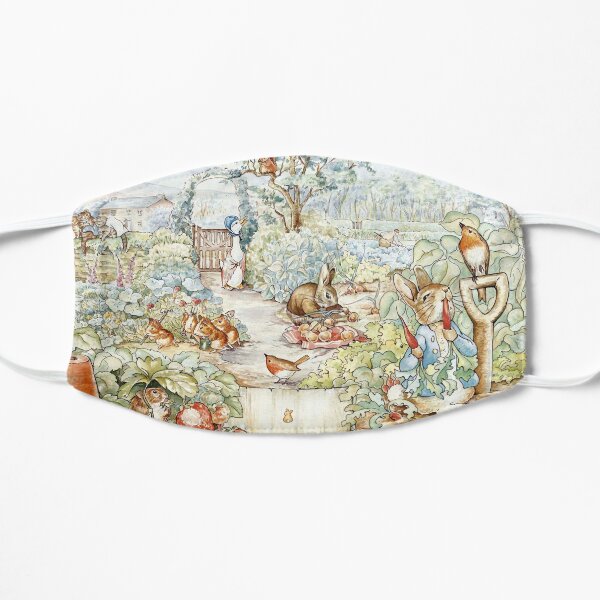 Beatrix Potter Storybook Characters in Garden Flat Mask