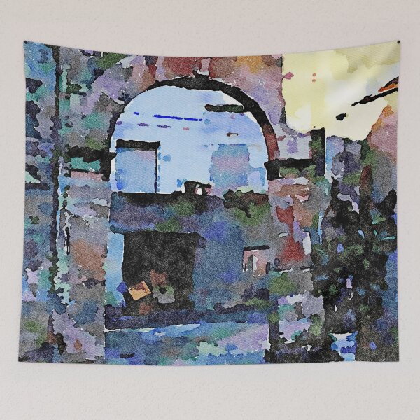 Item preview, Foreshortening with arc and street designed and sold by Giuseppe Cocco.