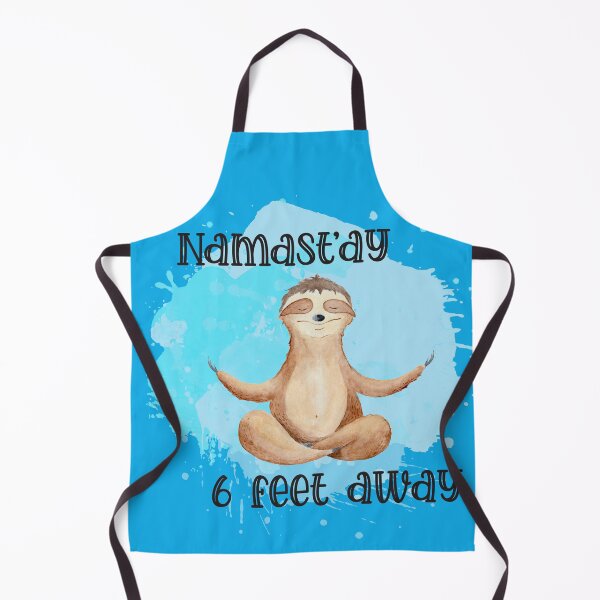 Item preview, Namast'ay Sloth Meditating With Social Distancing. designed and sold by 3bythelake.