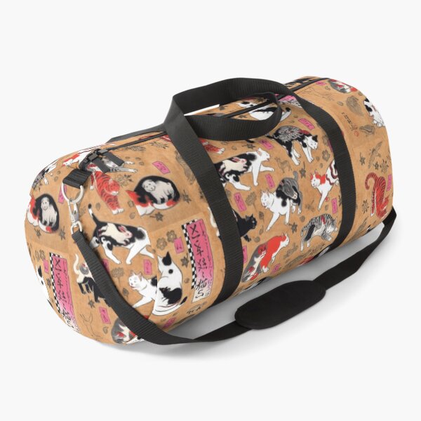 Item preview, Antique Japanese Woodblock Print Cats with Tattoos ~ Cat Tattoo Flash designed and sold by Epitome Girl.
