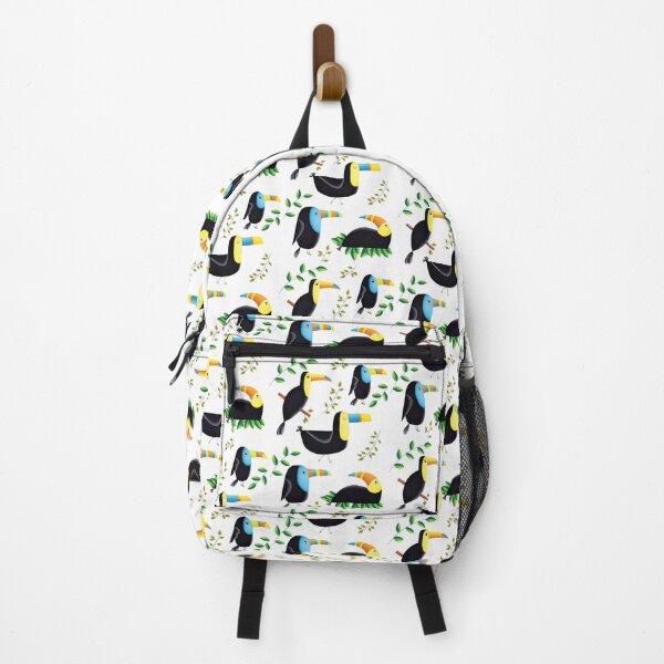 Totally Tropical Toucans With Leaves Backpack