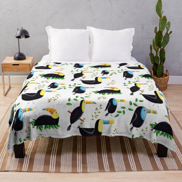 Item preview, Totally Tropical Toucans With Leaves designed and sold by TheArtisanDuck.