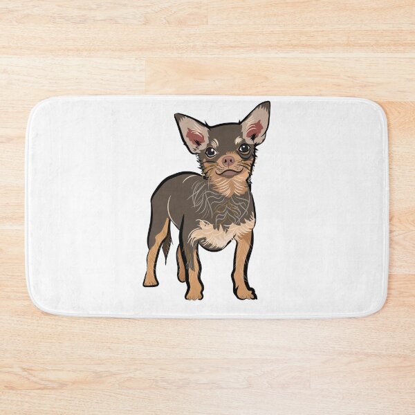 Item preview, chihuahua dog funny poster | chihuahua dog funny t-shirt | Pretty brown chihuahua dog standing and facing the camera designed and sold by KARTICK DUTTA.