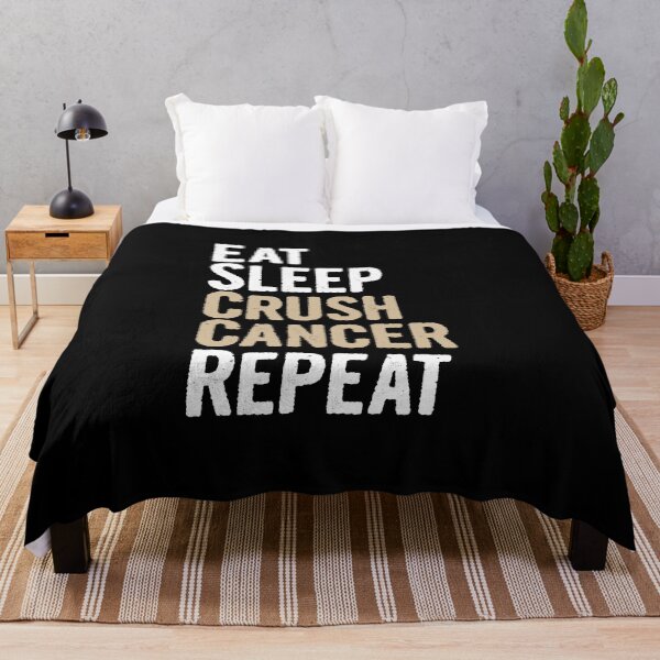 Item preview, Eat Sleep Crush Childhood Cancer Cancer Repeat Novelty Gift  designed and sold by Akmloza.