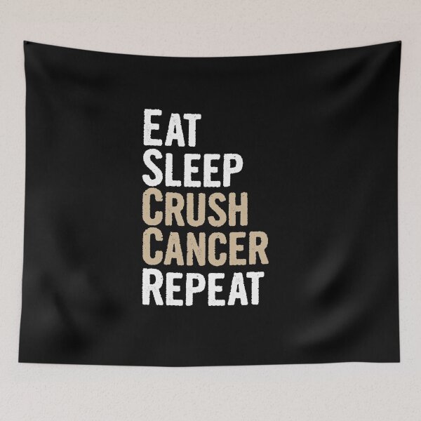 Item preview, Eat Sleep Crush Childhood Cancer Cancer Repeat Novelty Gift  designed and sold by Akmloza.
