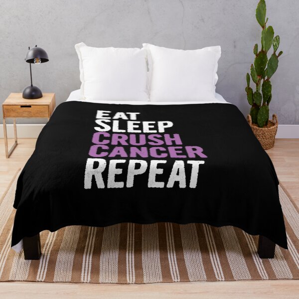 Item preview, Eat Sleep Crush Pancreatic Cancer Repeat Novelty Gift  designed and sold by Akmloza.