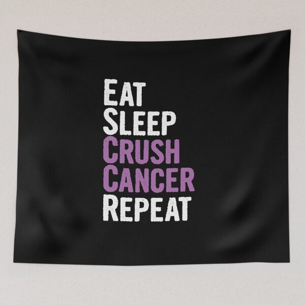 Item preview, Eat Sleep Crush Pancreatic Cancer Repeat Novelty Gift  designed and sold by Akmloza.