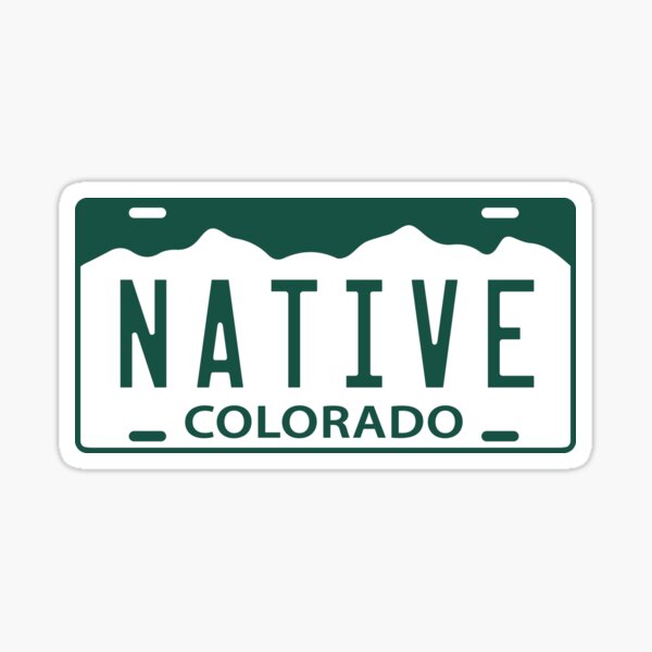 Colorado Native License Plate