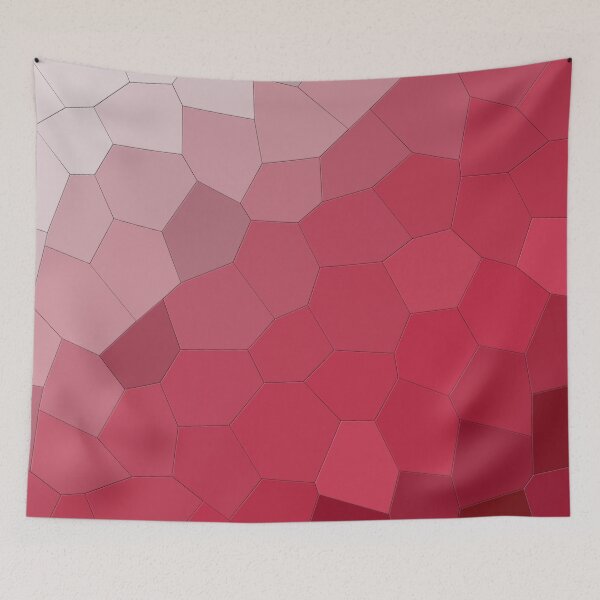 Aperçu de l'œuvre Mosaïque (blanc-rose) créée et vendue par Aziz Designs.