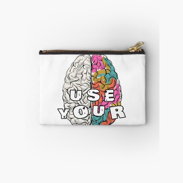 Item preview, Use your brains. Left and right hemisphere of human brain.  designed and sold by Liss Art Studio.