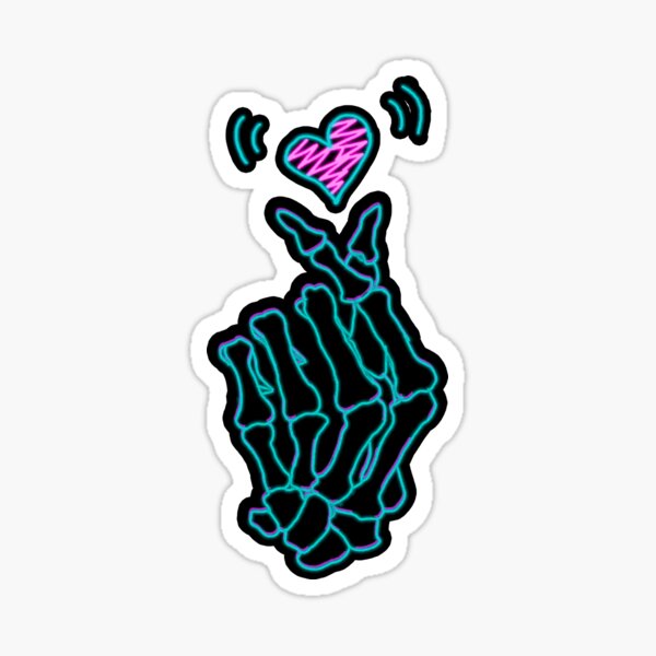 Sticker Kpop Idol Herz Hand Redbubble