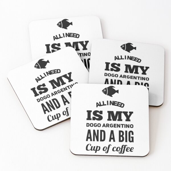 Item preview, All I need is coffee and my dogo argentino designed and sold by good vibes clothing.