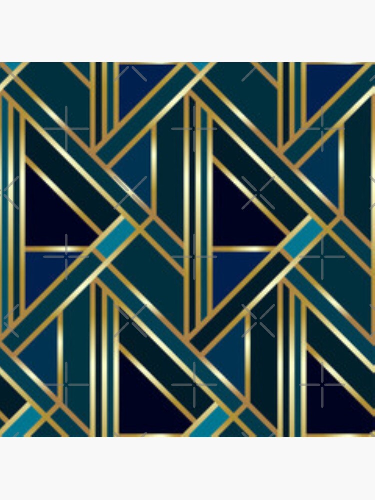 "Seamless geometric golden Art" Sticker for Sale by creationsXD Redbubble