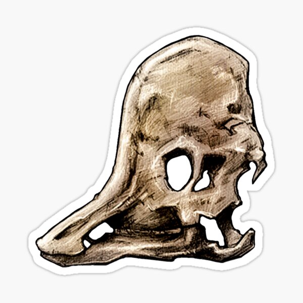 Dinosaur Skull Corythoasurus Sticker Sticker