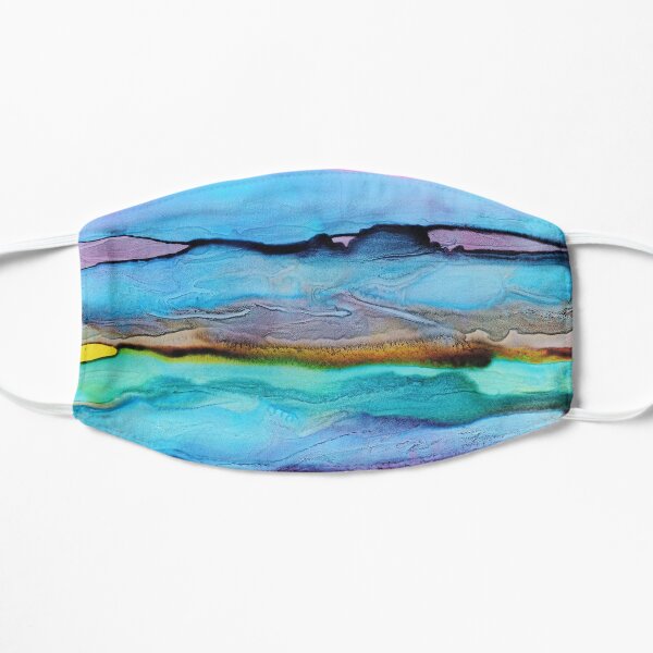 Abstract Print - Watery Waves Seascape Flat Mask