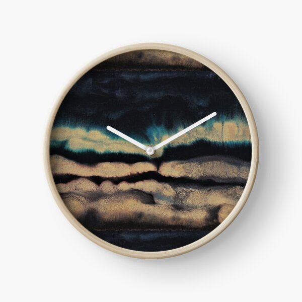 Abstract Print - Landscape  Clock