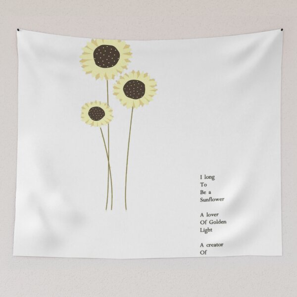 Item preview, Asthetic Sunflower Poem designed and sold by fudgecream.