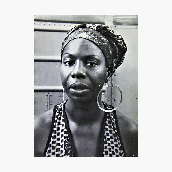 Nina Simone Portrait Photographic Print