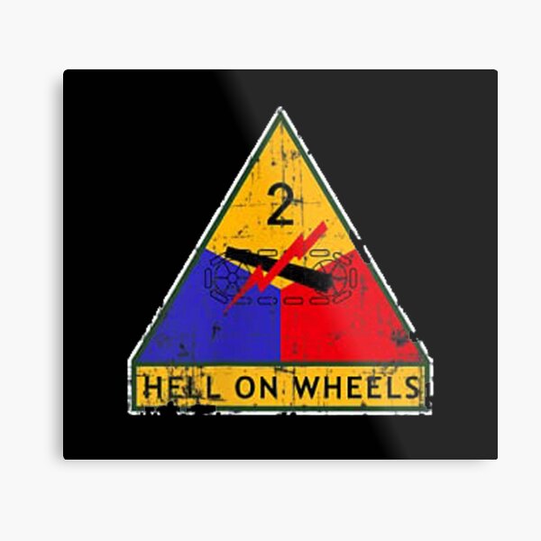 Vintage 2nd Hell From The Wheels Metal Print