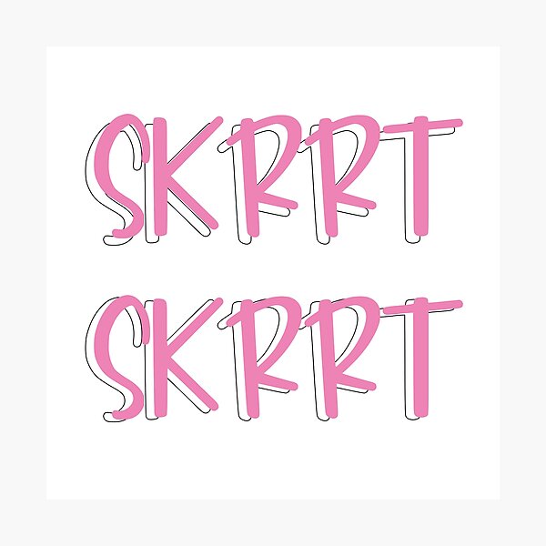 Larray Pink Skrrt Skrrt Photographic Print For Sale By Violetcho Redbubble 