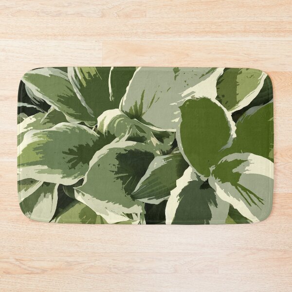 Item preview, Hosta artwork in shades of green plants designed and sold by djrunnels.
