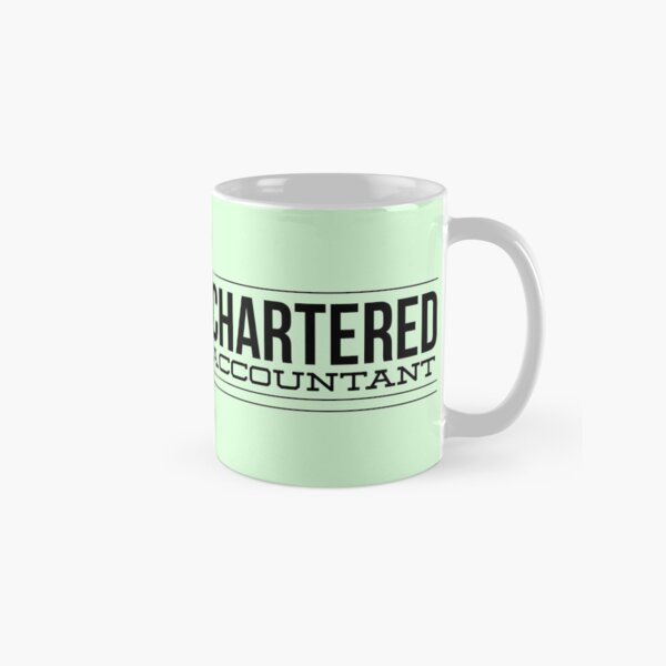 Chartered Accountant Black Typography Gift Classic Mug