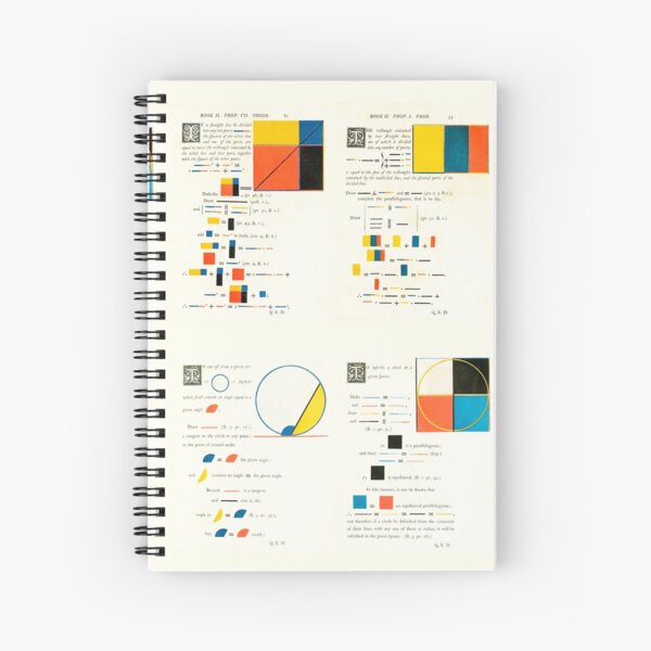 Euclidean joy Spiral Notebook