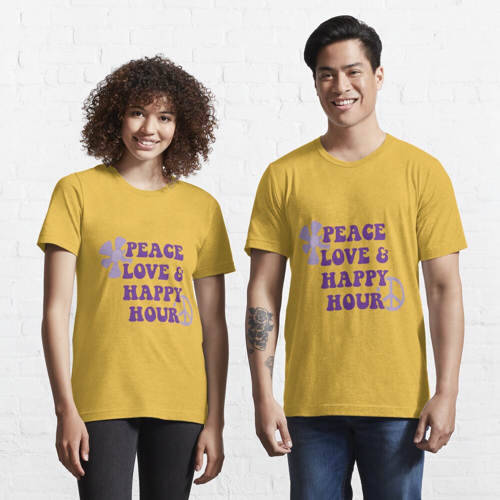 Let's Rock Guitar Pick Unisex T-Shirt – Peace Love and Happy Hour