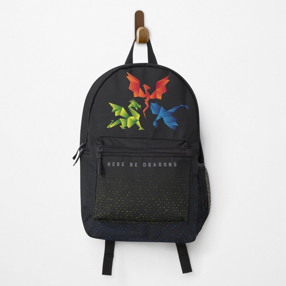SCP-1762 Where The Dragons Went Origami Style Dragons Backpack
