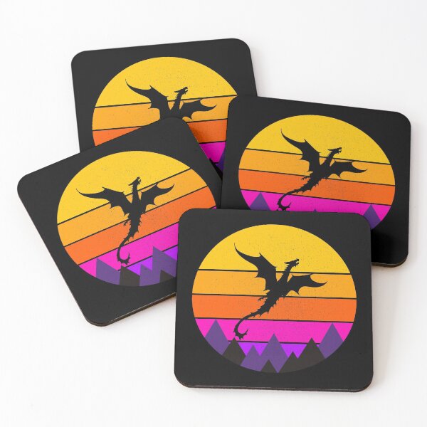Item preview, Flying Dragon Retro Sunset  designed and sold by Forevercreative.