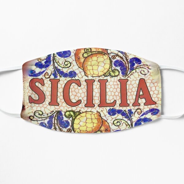Classic Sicilia Ceramic Pattern Flat Mask