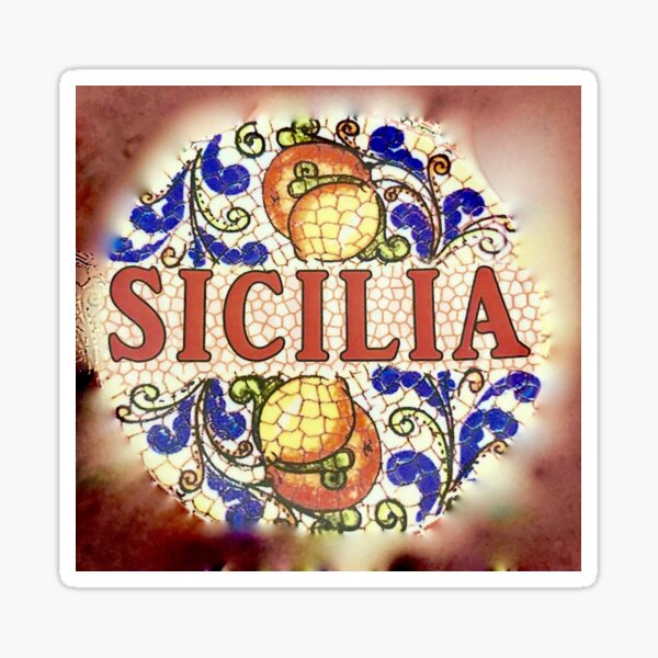 Classic Sicilia Ceramic Pattern Sticker