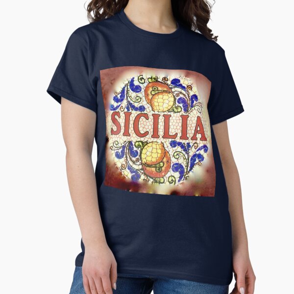 Classic Sicilia Ceramic Pattern Classic T-Shirt