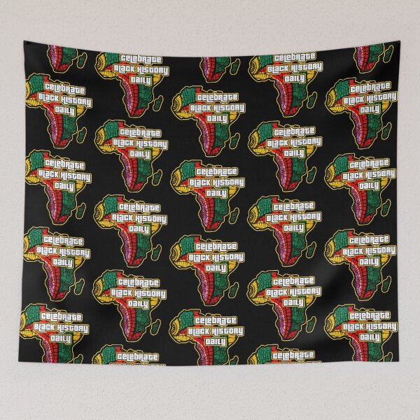 Item preview, Celebrate Black History Daily African Fabric Collage  designed and sold by artbyomega.