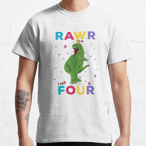 4 Year Old Roar I'm Four Birthday Classic T-Shirt