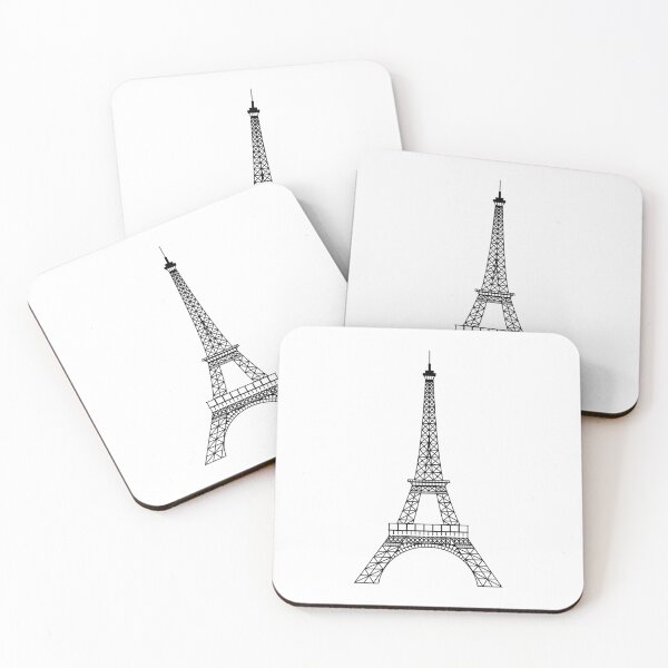 Item preview, Eiffel Tower Black designed and sold by The Japanese Sticker Shop.