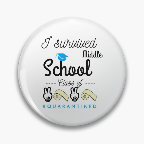 Item preview, I survived middle school 2020 graduation in quarantine shirt Long Sleeve T-Shirt designed and sold by Medmac's Designs.