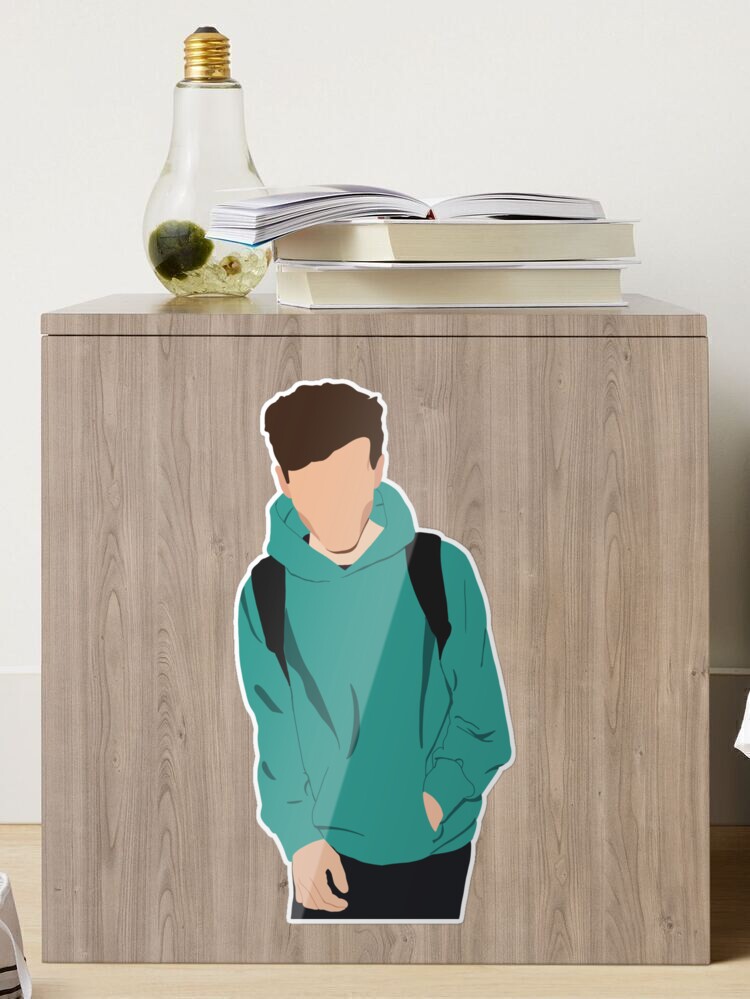 Louis Tomlinson's iconic green hoodie outfit Sticker for Sale by  artbycotton