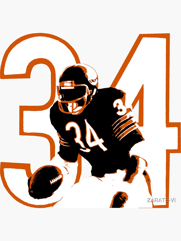 Walter Payton // Vintage Chicago Bears Fan Design T-Shirt | Sticker