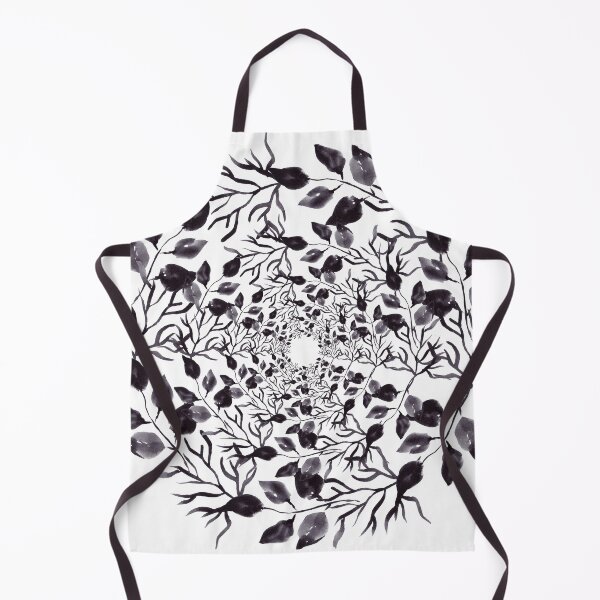 Item preview, black white minimal leaves designed and sold by haroulita.