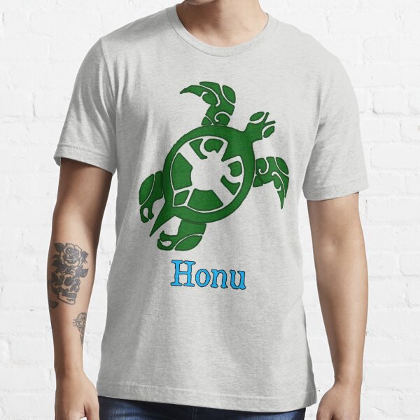 Kona Natural Soap Company Hawaiian Sea Turtle T Shirt | Local Hawaii Turtle Logo | Green Turtle L / Indigo Blue