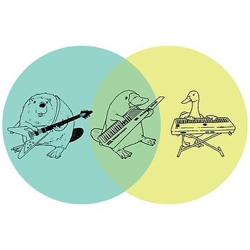 Artwork thumbnail, Keytar Platypus Venn Diagram by GuyBlank
