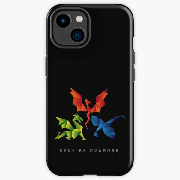 SCP-1762 Where The Dragons Went Origami Style Dragons iPhone Tough Case